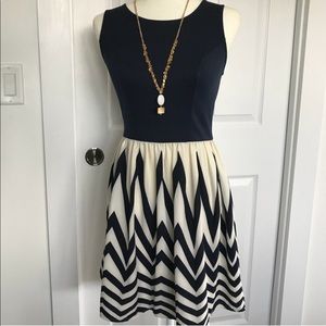 Navy Chevron Dress!